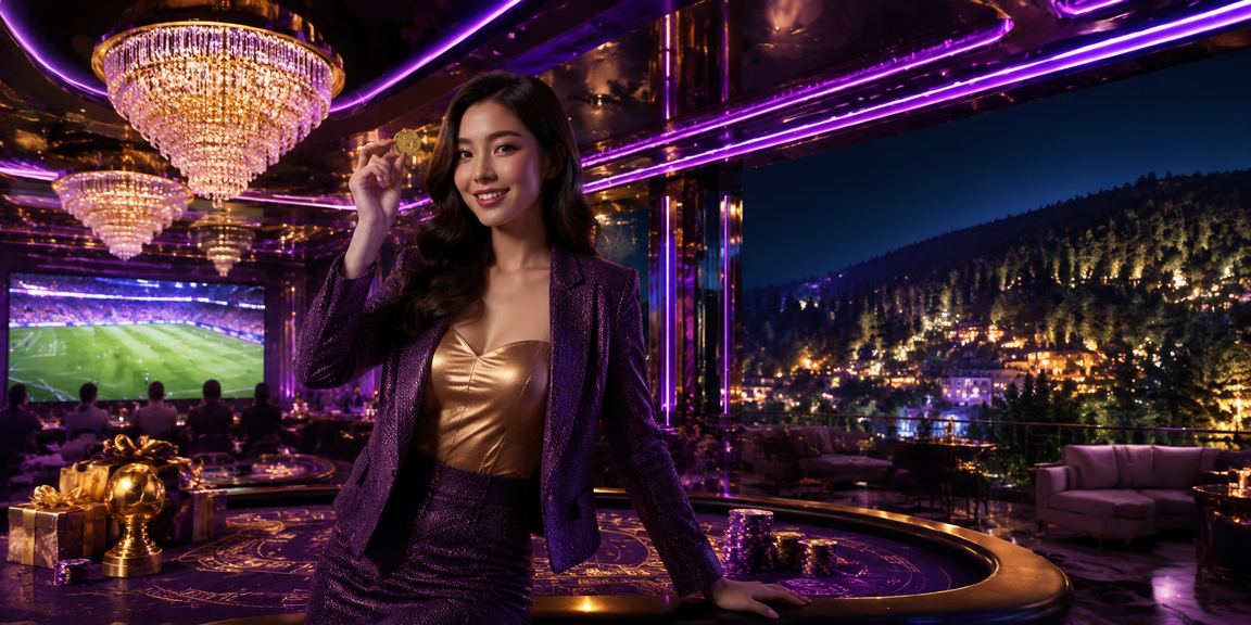 Không gian giải trí casino tại Đà Lạt với đèn neon rực rỡ về đêm
