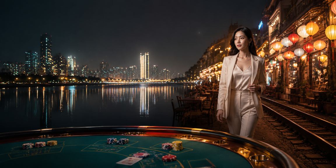 Người dùng chơi Baccarat live casino tại không gian chợ đêm Hà Nội sôi động
