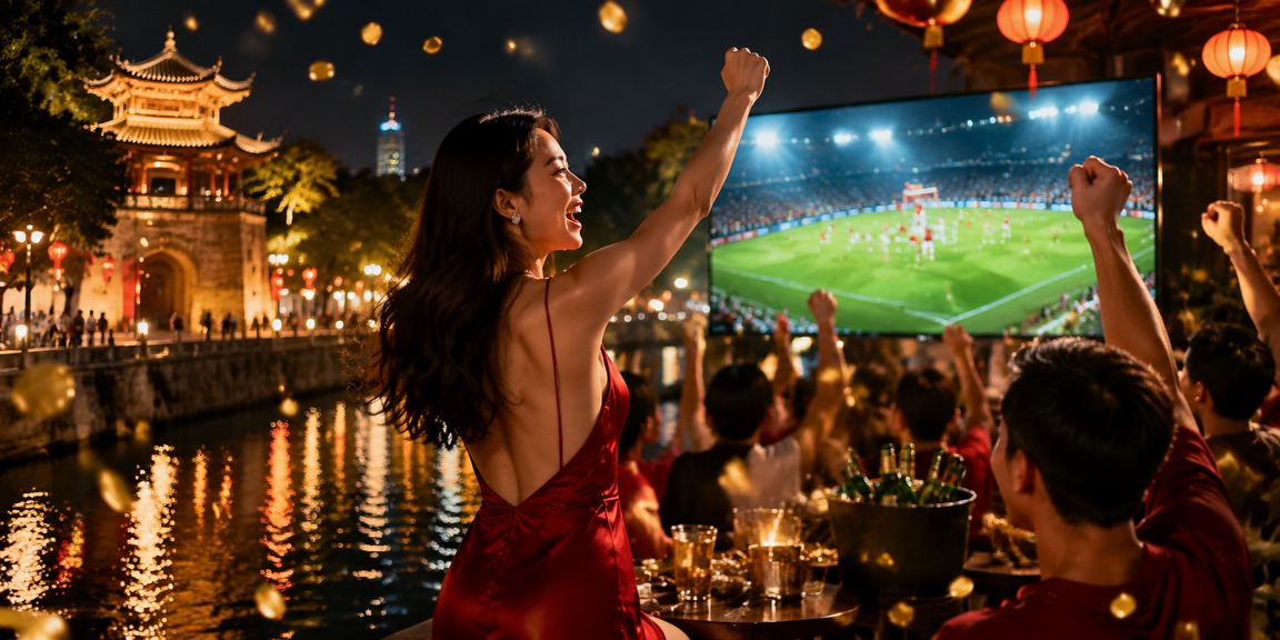 Người hâm mộ bóng đá tại Hà Nội theo dõi trận đấu và đặt cược trực tuyến qua điện thoại