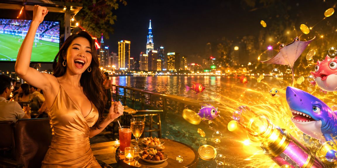 Người dùng TP.HCM chơi bắn cá và trò chơi giải trí tại chợ đêm Việt Nam