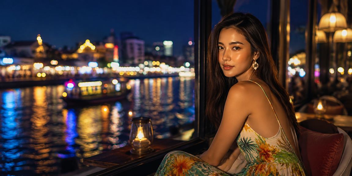 Không gian giải trí casino sôi động tại vùng Mekong Việt Nam khi uống cà phê chiều
