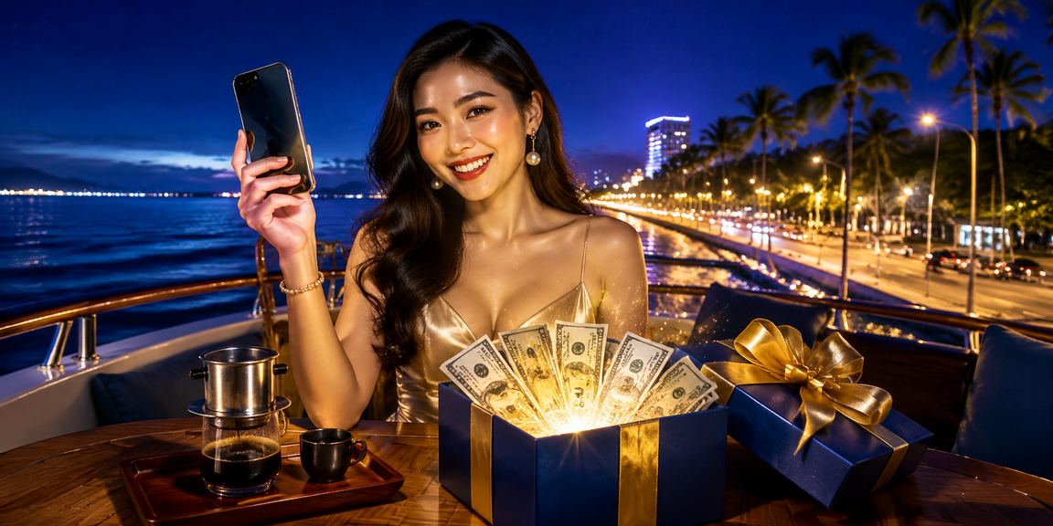 Người dùng Phan Thiết trải nghiệm casino trực tuyến trên điện thoại khi uống cà phê